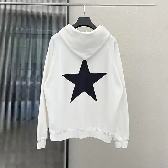 Men's Star Print Long Sleeve Hoodie