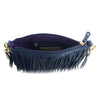 Willow Fringe Leather Handbag -Sapphire - My Store