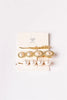 3pcs Gold Large Pearled Hair Bobby Pins - My Store