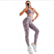 3pcs Women Carmful Camo Yoga Set Women Seamless Fitness Yoga Bra Sport - My Store