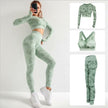 3pcs Women Carmful Camo Yoga Set Women Seamless Fitness Yoga Bra Sport - My Store