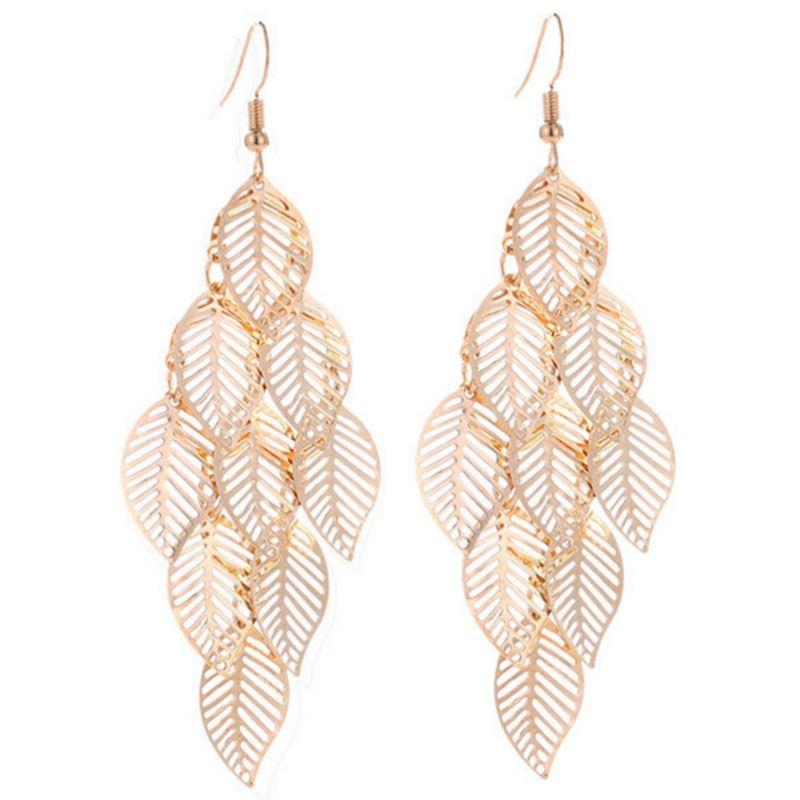 Dangling Leaf Earrings - My Store