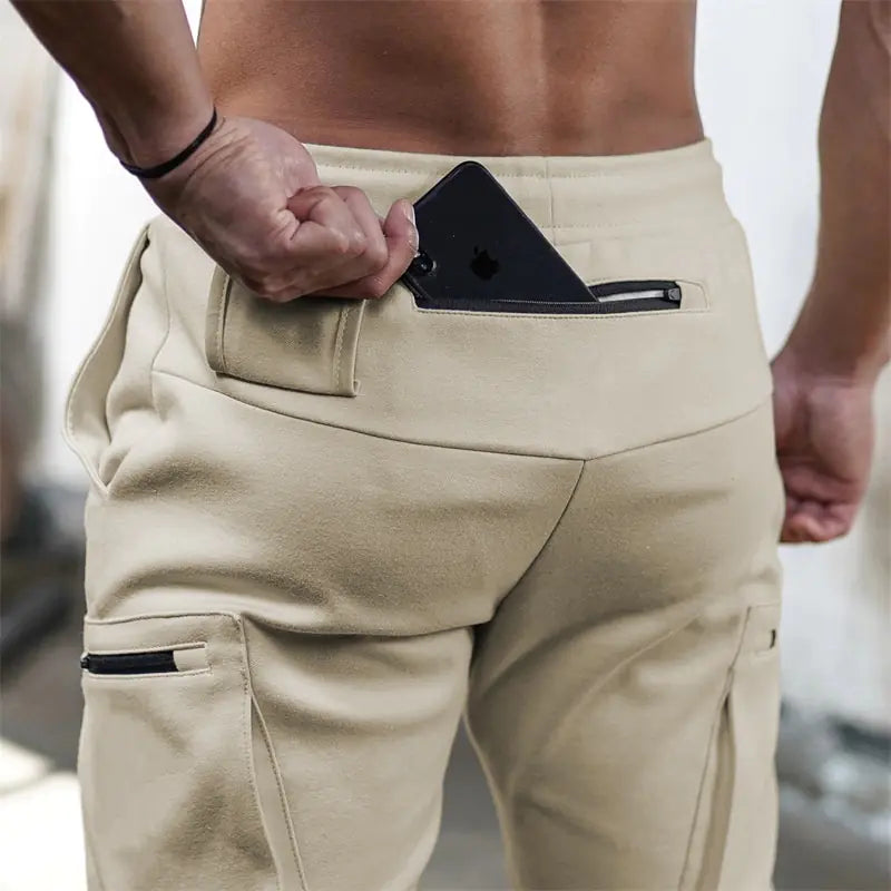 Sports Pants Multi-pocket Zipper Men - My Store