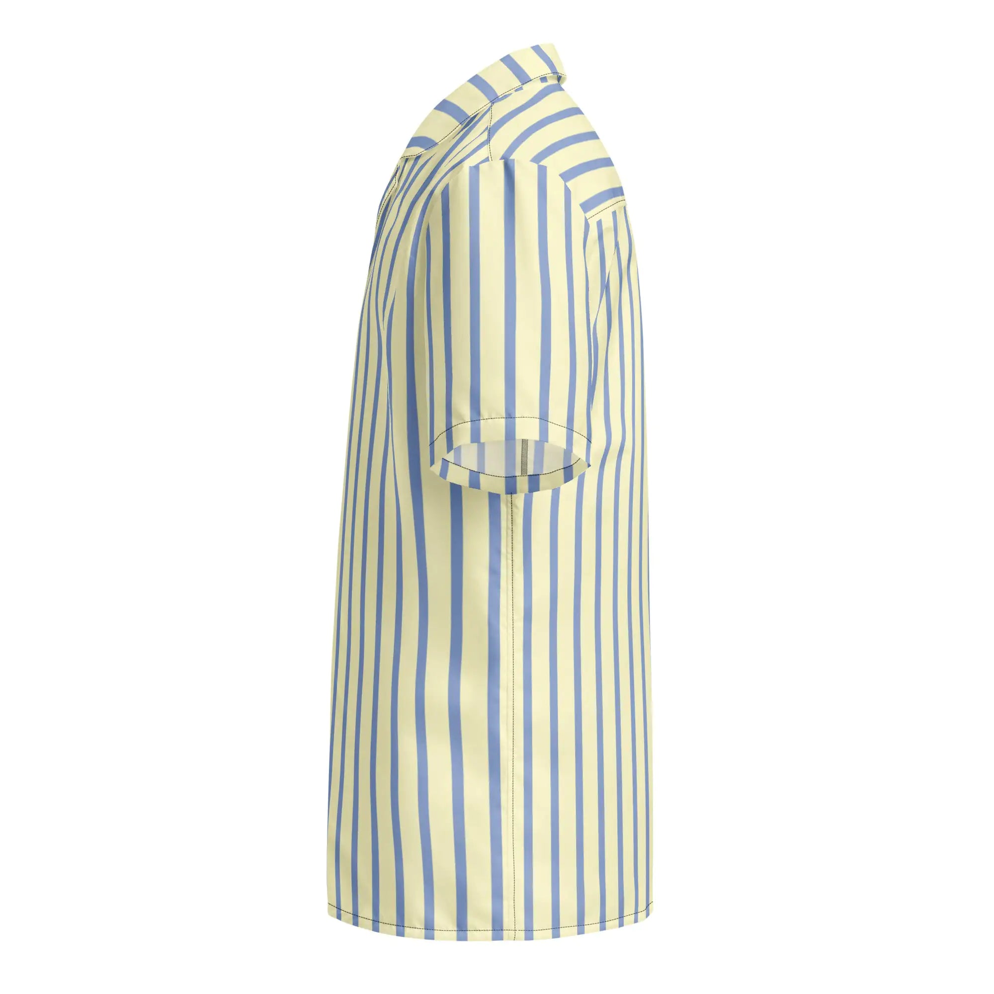 Mellow Yellow & Marlin Blue Striped Button-Down Camp Shirt - My Store