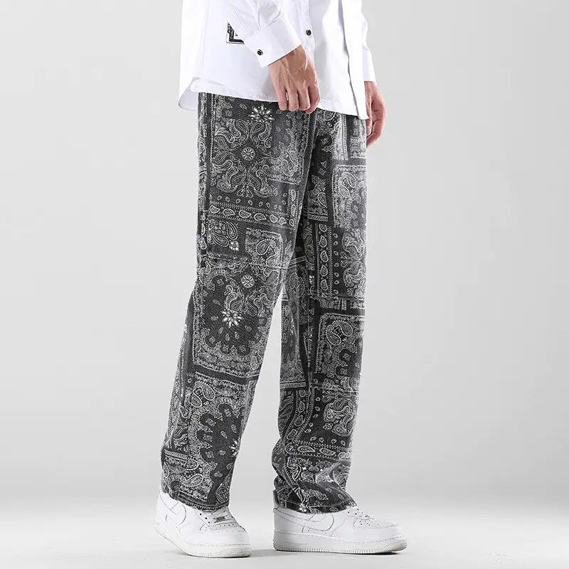 Printed Men's Loose Pants - My Store