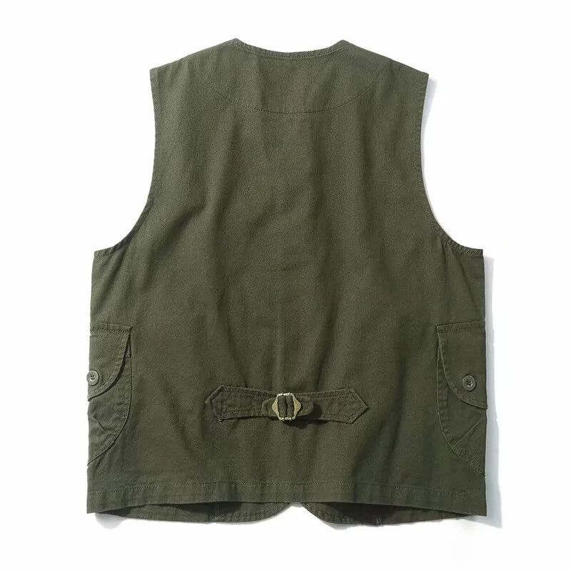 Men Vests Men's Summer Sleeveless Multi-pocket - My Store