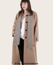 SCARPIA - Wool & Cashmere Overcoat With Scarf Detail - My Store