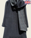 SCARPIA - Wool & Cashmere Overcoat With Scarf Detail - My Store