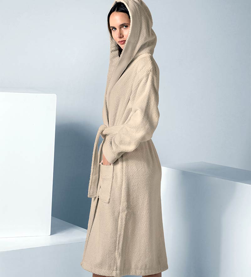 Women's Hooded Turkish Cotton Terry Cloth Robe - My Store