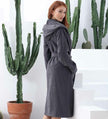 Women's Hooded Turkish Cotton Terry Cloth Robe - My Store