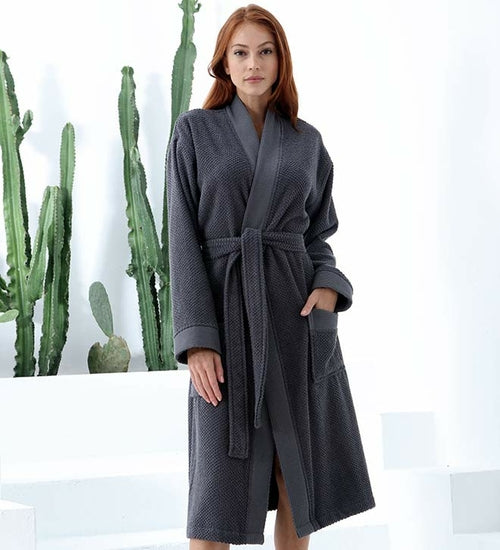 Women's Turkish Cotton Terry Kimono Robe - Luxurious Terry Cloth - My Store