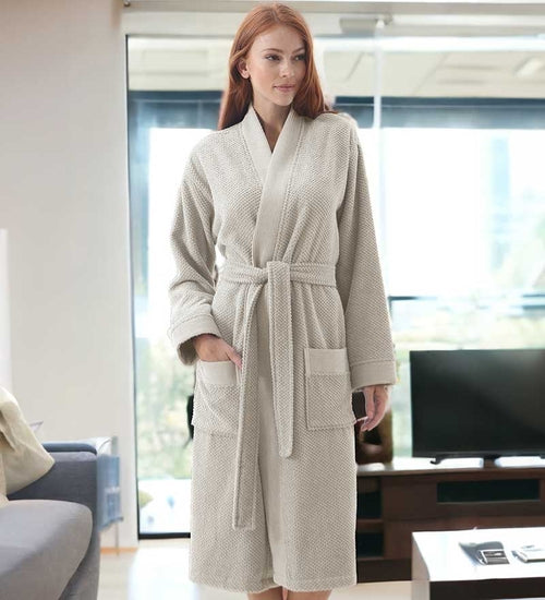 Women's Turkish Cotton Terry Kimono Robe - Luxurious Terry Cloth - My Store