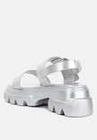 Silas Metallic Chunky Sandals - My Store