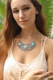 Turquoise Deco Necklace - My Store