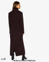 Slim Fit Wool Blend Longline Maxi Coat (1816) - My Store