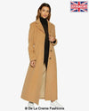 Slim Fit Wool Blend Longline Maxi Coat (1816) - My Store