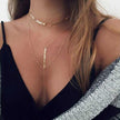 Three Layer Lariat Choker Necklace - My Store