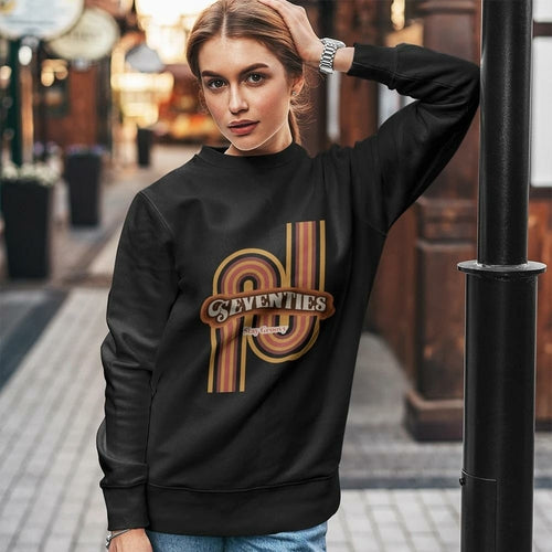 Womens Retro 70's Crewneck Sweatshirt - My Store