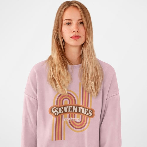 Womens Retro 70's Crewneck Sweatshirt - My Store