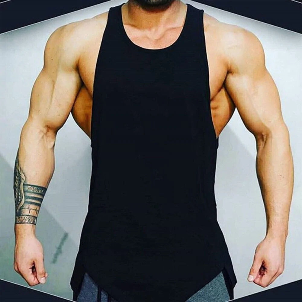 Men's Athletic Gym Fitness Tank Top - Solid Sleeveless Vest - My Store