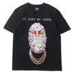 Hip Hop Flower Mask Men's T-shirt - My Store