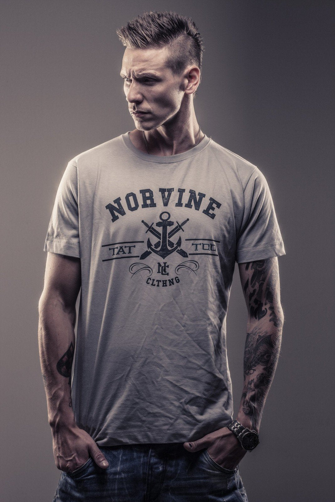 Tattoo Anchor T-Shirt by Norvine - My Store