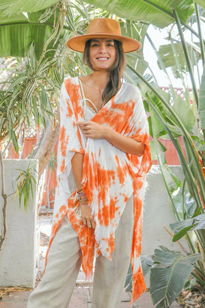 Festive Tie-Dye Kimono - My Store