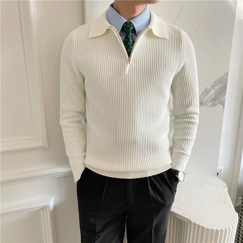 Luxury Knitted Polo Shirt - My Store