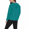 Dark Teal Green Hooded Windbreaker Jacket - Men / Women - My Store