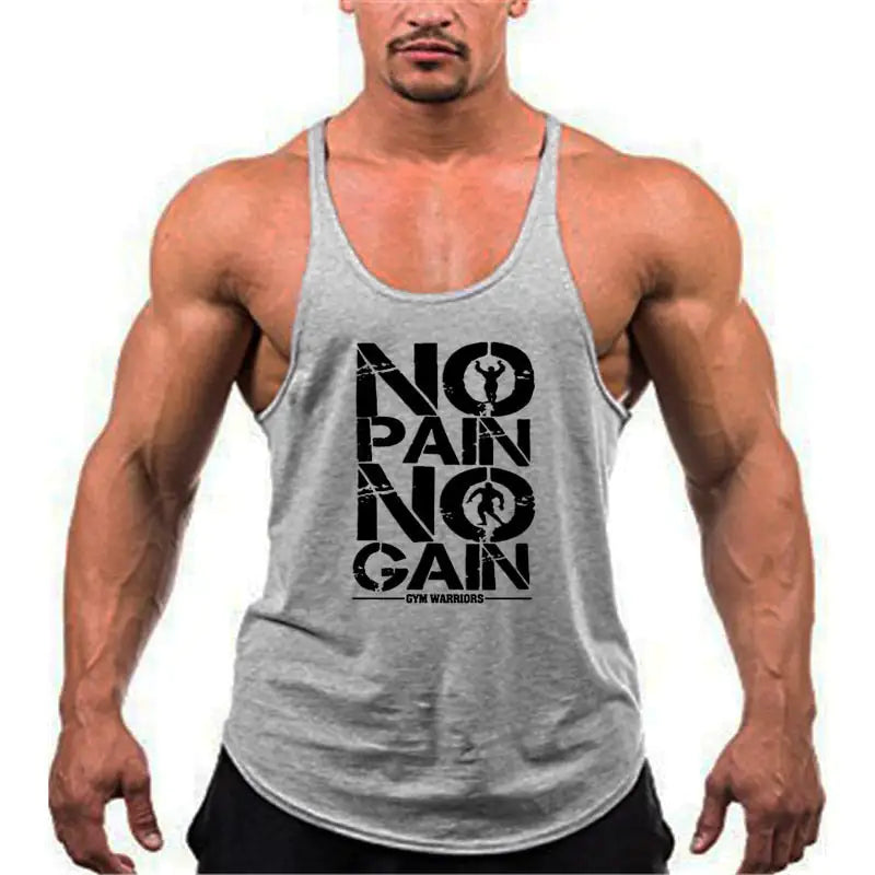 Brand Gym Stringer Tank Top Men Bodybuilding Clothing