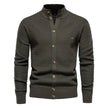 Button Mock Neck Men's Cardigan - My Store