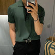 2023 Men's Clothing Luxury Knitted Polo Shirt - My Store