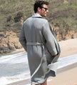 Men's Full Length Lightweight Waffle Spa Robe with Shawl Collar - My Store