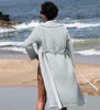 Women's Full Length Lightweight Waffle Spa Robe with Shawl Collar - My Store