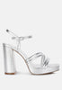 Whiskers High Heel Platform Strappy Sandals - My Store