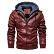 Comfortable Hooded PU Leather Jacket For Men - My Store