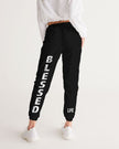 Womens Track Pants - Black & White Blessed Graphic Sports Pants - My Store