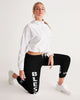 Womens Track Pants - Black & White Blessed Graphic Sports Pants - My Store