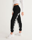 Womens Track Pants - Black & White Blessed Graphic Sports Pants - My Store