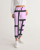 Womens Track Pants - Purple & Black Block Grid Sports Pants - My Store