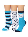 Tipi Toe Women's 3-Pair Snoflake Cozy Winter Socks Anti-Skid Soft - My Store