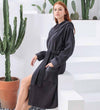 Women's Hooded Turkish Cotton Terry Cloth Robe - My Store