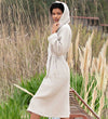 Women's Hooded Turkish Cotton Waffle Robe - My Store