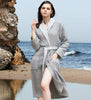 Women's Full Length Lightweight Waffle Spa Robe with Shawl Collar - My Store