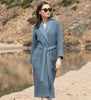 Women's Full Length Lightweight Waffle Spa Robe with Shawl Collar - My Store