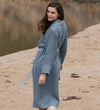 Women's Full Length Lightweight Waffle Spa Robe with Shawl Collar - My Store