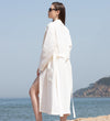 Women's Full Length Lightweight Waffle Spa Robe with Shawl Collar - My Store