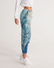 Womens Track Pants - Blue Multicolor Graphic Sports Pants - My Store