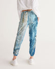 Womens Track Pants - Blue Multicolor Graphic Sports Pants - My Store