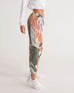 Womens Track Pants - White Multicolor Graphic Sports Pants - My Store